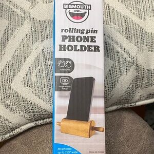 Rolling Pin Phone Holder - Brown